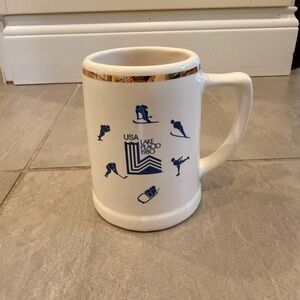 RARE Lake Placid 1980 Olympic Winter Games Mug by Marie Lanza Wiser